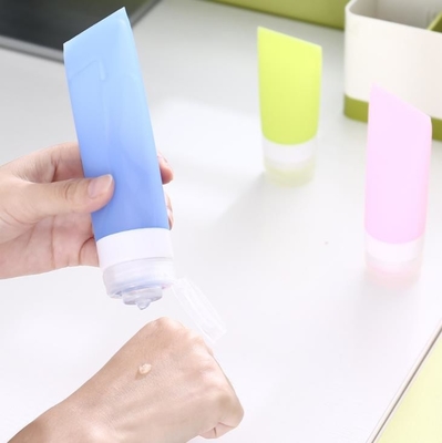 Refillable লোশন সিলিকন ভ্রমণ প্যাকিং বোতল, সিলিকন টয়লেটry টেকসই টেকসই