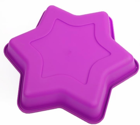 খাদ্য গ্রেড সিলিকন বেকিং ট্রে, সিলিকন Bakeware ছাঁচ Hexagram কাস্টম ডিজাইন