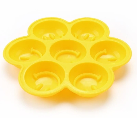 বৃত্তাকার সিলিকন আইস ঘন molds, আকৃতির আইস ঘন ট্রে হাসি মুখ আকৃতি