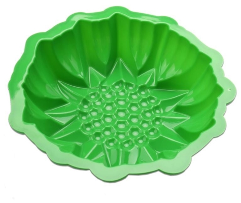 Bakeware সিলিকন Cupcake Liners তিন মাত্রিক DIY 8 ইঞ্চি সবুজ রঙ