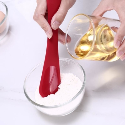 রন্ধন নরম সিলিকন চামচ Spatula, পাতলা সিলিকন টার্নার স্পটুলা ব্রাশের বেকিং সরঞ্জাম